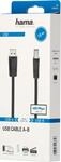 Hama USB 2.0 A Stecker - B Stecker, 1.5m