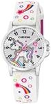 Calypso M&auml;dchen Analog Quarzuhr Kautschuk Wei&szlig; - Quarzwerk - Kinderuhr -