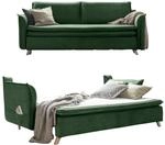 MIUFORM Charming Charlie Slim mit Bettkasten | 3 Sitzer Sofa | 225 x 90 x 85cm Couch