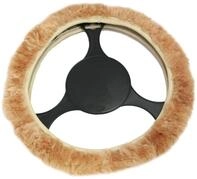 IWH 102712 Lammfell-Lenkradh&uuml;lle Universal Beige