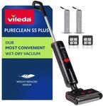 Vileda PureClean S5 Nass-Trockensauger mit Zubeh&ouml;r (2 Rollen, 2 Filter) |...