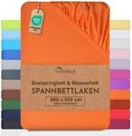 NatureMark Basic Boxspringbett & Wasserbett Spannbettlaken 200 x 220 cm - 40 cm