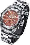 FIREFOX Destroyer FFS01-106 Sunray Kastanie Chronograph massiv Edelstahl