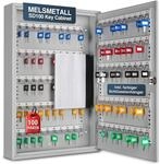 Melsmetall Schl&uuml;sselkasten SD100 &ndash; Schl&uuml;sselschrank mit 100 Haken |...