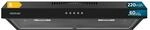Cecotec Dunstabzugshaube 60 cm breit Bolero Flux CM 602200 Schwarz B. Saugleistung
