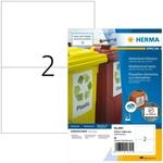 HERMA 4601 Wetterfeste Folienetiketten f&uuml;r Inkjet Drucker, 40 Blatt, 210 x 148 mm, 2