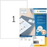 HERMA 10782 Universal Etiketten f&uuml;r Inkjet Drucker, 80 Blatt, 210 x 297 mm, 1 pro A4