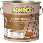 Bondex Holzschutzlaur 3in1, 4 L f&uuml;r 64 m&sup2; / Teak / Wasserbasierende Lasur /