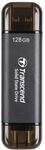 Transcened ESD310 128GB USB 10Gbps, Type C/A, Schwarz, bis zu 1,050 MB/s, Externe SSD