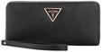 Guess Damen Laurel Umlaufendem Gro&szlig;e Geldb&ouml;rse mit Rei&szlig;verschluss, Clutch, Schwarz