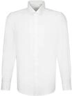 Seidensticker Herren Mens Slim Longsleeve Cotton Hemd, Wei&szlig;(642150), 45 EU