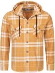 Rock Creek Herren Hemd Kariert Kapuzenhemd Karohemd Herrenhemd Flanell Hemden