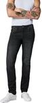 Peak Time Herren elastische Slim Fit Jeans Mid Waist 5-Pocket Flex Stretch Denim mit