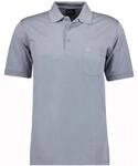 RAGMAN Herren RAGMAN Kurzarm Softknit Poloshirt Small, Silbergrau-021