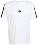 adidas Herren Essentials Three Stripes Single Jersey Shirt, White/Black, XXL