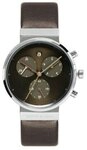 Jacob Jensen Damen-Armbanduhr Chronograph Series 614 Chronograph Leder braun 614