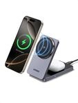 UGREEN MagFlow Qi2 zertifizierte 15W iPhone Ladestation, 2 in 1 magnetische