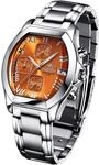 FIREFOX NEBUKADNEZAR FFS175-107 Sunray orange Damenuhr Armbanduhr Chronograph massiv