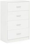 FineBuy Design Sideboard FB52330 Wei&szlig; Hochglanz 60x90x30 cm Anrichte Holz Modern,