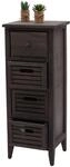 Mendler Kommode T18, Schubladenschrank Schrank, 4 Schubladen, 74x30x25cm Shabby-Look