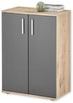 BC 1040 Kommode in Grau, Viking Oak Optik - Moderne Kommode mit viel Stauraum - 60 x