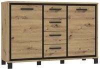 Forte TRONDHEIM Sideboard mit 4 Schubladen und 2 T&uuml;ren, Holzwerkstoff, Artisan
