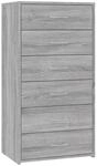 vidaXL Sideboard mit 6 Schubladen Kommode Anrichte Schrank Beistellschrank