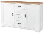 JASMIN Sideboard in Pinie hell, Artisan Eiche Optik - Kommode im Landhausstil mit