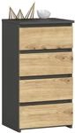 Kommode mit 4 Schubladen Kommode Schlafzimmer Flur Wohnzimmer Organizer Kommode mit