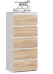 Kommode mit 5 Schubladen Kommode Schlafzimmer Flur Wohnzimmer Organizer Kommode...