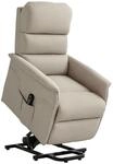 HOMCOM Fernsehsessel mit Aufstehhilfe Elektrisch Liegefunktion Beige | Relaxsessel,
