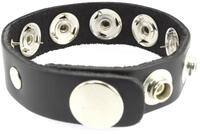 Erotic Fashion ra7402 Penisring mit Spikes, schwarz Leder Verstellbar, 1er-Pack (1 x