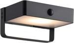 Nordlux Saulio Solar Wandleuchte &ndash; Moderne Au&szlig;enbeleuchtung in Schwarz mit...