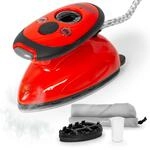 Duronic SI2 RD Mini Reiseb&uuml;geleisen, 375W Mini B&uuml;geleisen, Dampfb&uuml;geleisen 50ml