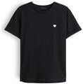 OPUS Damen Kurzarmshirt | T-Shirt SERZ Regular aus Organic Cotton Black, 38