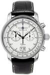 Zeppelin Herrenuhr Chronograph Quarz mit Lederarmband &ndash; 76901