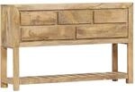 vidaXL Sideboard 120x30x75 cm Massivholz Mango