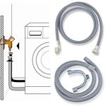 Stabilo-Sanitaer Anschlu&szlig;-Set 3.5m Zulaufschlauch Ablaufschlauch Anschlu&szlig;schlauch
