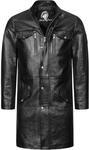 Rock Creek Herren Ledermantel Leder Jacke Echtleder Herrenmantel Leder Mantel