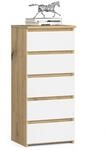 AKORD Kommode CL5 40 cm | 5 Schubladen | Schrank | f&uuml;r das Wohnzimmer | f&uuml;r das