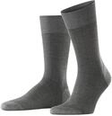FALKE Herren Socken Fine Shadow M So Baumwolle gemustert 1 Paar, Grau Steel Melange
