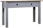 vidaXL Konsolentisch Grau 110x40x72 cm Kiefernholz Panama