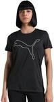 Puma Unisex W Tad Essential Heather Logo Tee T-Shirts (1er Pack)