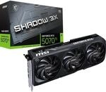 MSI GeForce RTX 5070 Ti 16G Shadow 3X OC &mdash; 16GB GDDR7 (28Gbps/256-bit), PCIe 5,