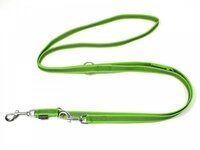 Mystique&reg; Gummierte Umh&auml;ngeleine Leine 20mm Standard Karabiner neon gr&uuml;n 2,5m