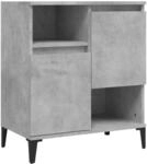 vidaXL Sideboard, Kommode mit 4 F&auml;chern, Highboard Wohnzimmerschrank mit T&uuml;ren,