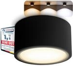 SSC-LUXon CELI-X LED Aufbauleuchte schwarz flach mit gro&szlig;er Lichtfl&auml;che - LED...