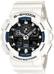 Casio G-Shock Herren Harz Uhrenarmband GA-100B-7AER, Wei&szlig; ,One Size