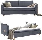 MIUFORM Charming Charlie Slim mit Bettkasten | 3 Sitzer Sofa | 225 x 90 x 85cm Couch