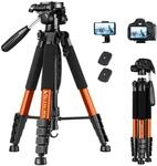 Victiv 182 cm Aluminium Kamera Stativ, Leichtes und Kompaktes Reisestativ f&uuml;r DSLR